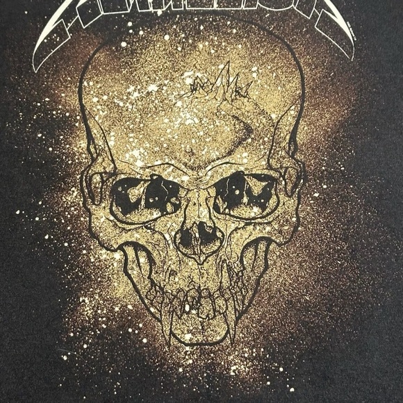 Metallica Shirt Mens Medium Black Skull Explosion American Band Topman RARE NWT - Picture 2 of 3